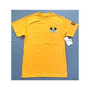 Neff x Disney Mickey Mouse 80's Style Tee Shirt Mens Medium Yellow NWT T-shirt